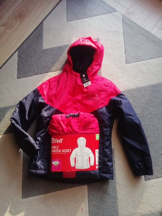 Nowe Kurtki jesienna 110-116,122-128 i 134-140 czerwono-granatowa i