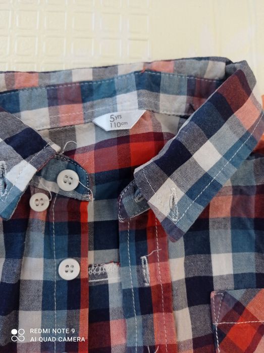 Koszula z długim rękawem dla chłopca rozmiar 110