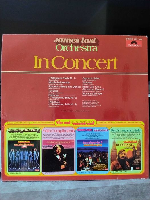 LP James Last - In Concert; vinyl