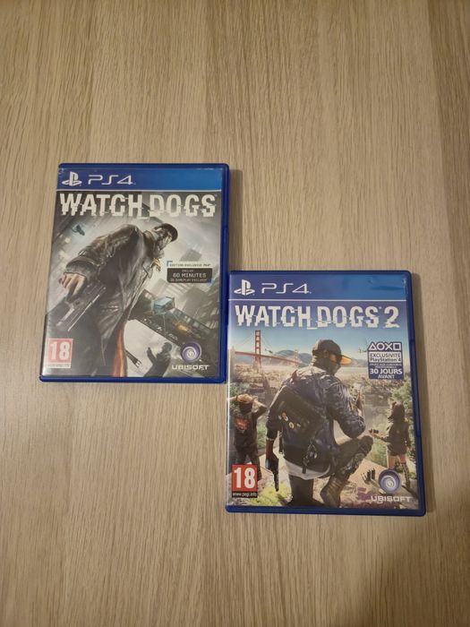 2 jogos PS4 Watch Dogs 1 e 2 ótimo estado