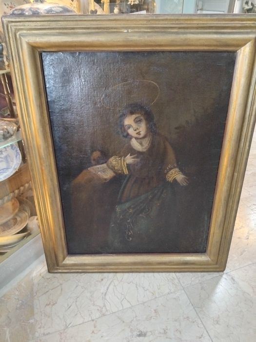 Pintura oleo sobre tela  escola portuguesa  séc XVIll