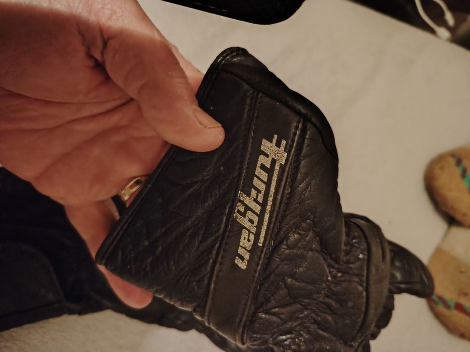 Luvas de pele motards