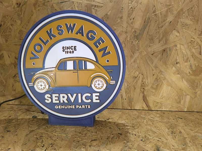 Lightbox Luminaria decorativa VW Volkswagen Service