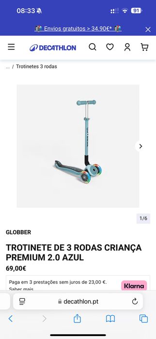 Scooter Globber para crianças