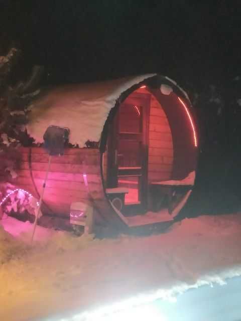 Dom na Mazurach gorące kąpiele w jacuzzi saunie na FERIE ZIMOWE Ełk