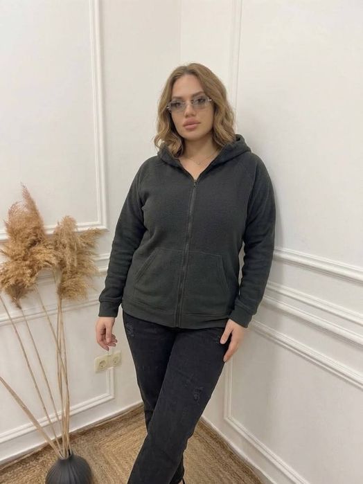 Флісова кофта жіноча на блискавці