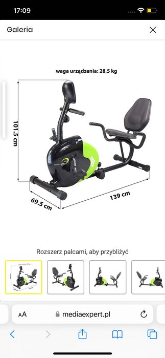 Rower stacjonarny magnetyczny