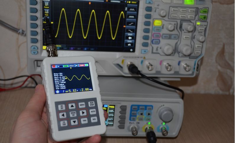 Осцилограф DSO FNIRSI PRO (5MHz/20MSPS) портативний кишеньковий малог