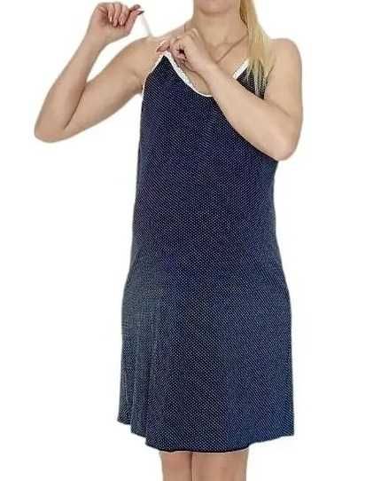 Туніка сорочка для вагітних і годування бавовняна на кнопках