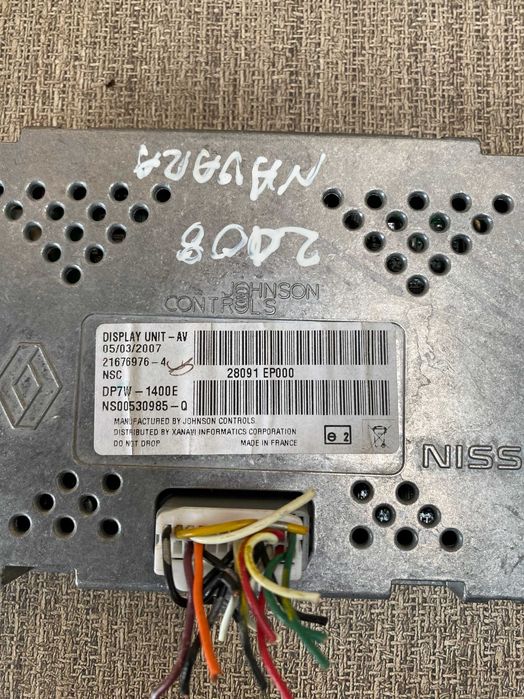 Odtwarzacz Dvd Nissan Navara