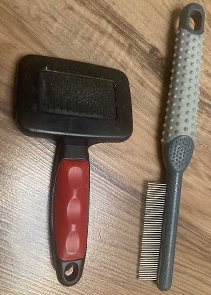 щетка-пухочистка для собак/кошек + расческа