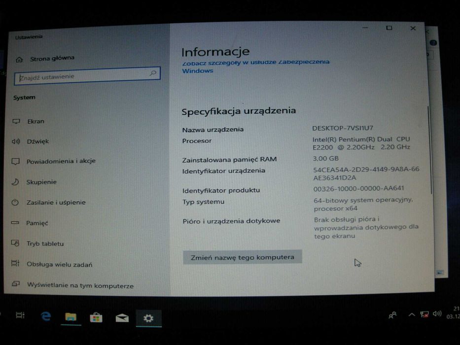 Komputer stacjonarny