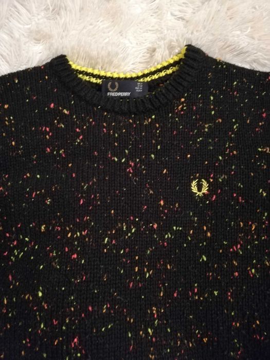 sweter Fred Perry S M 36 38 czarny