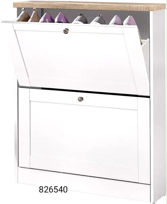 Szafka na buty biała sonoma