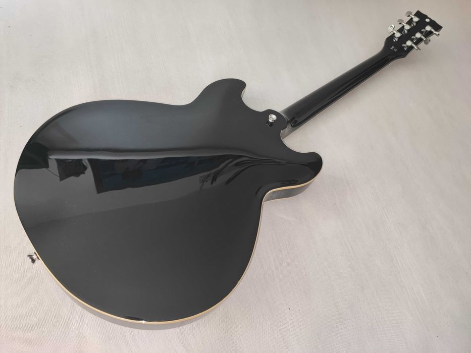 HARLEY BENTON HB-35 BK gitara elektryczna semi-hollowbody - ustawiona!