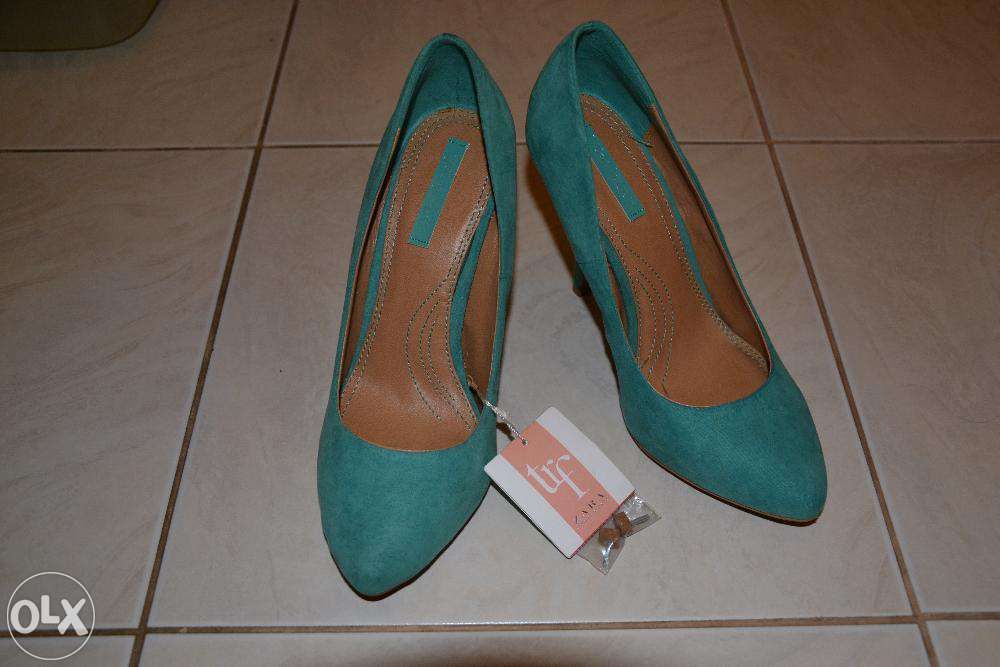 Nowe pistacjowe szpilki / czółenka zara 38