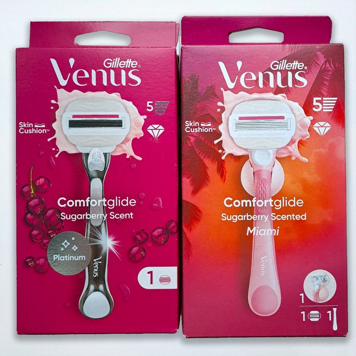 Оригінальна Бритва Gillette Venus (Comfortglide, Smooth) | Жіночий станок зі змінними картриджами в асортименті