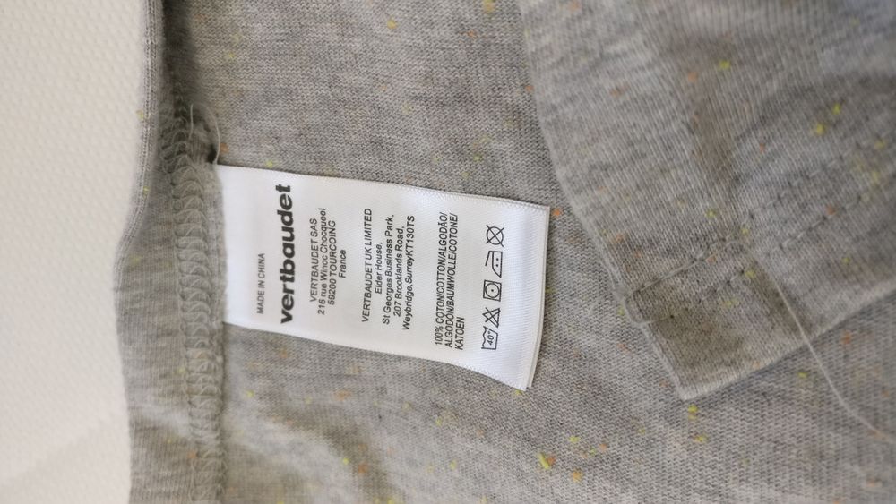 Marsúpio/ Sling/ Écharpe de transporte da Vertbaudet - cinza claro