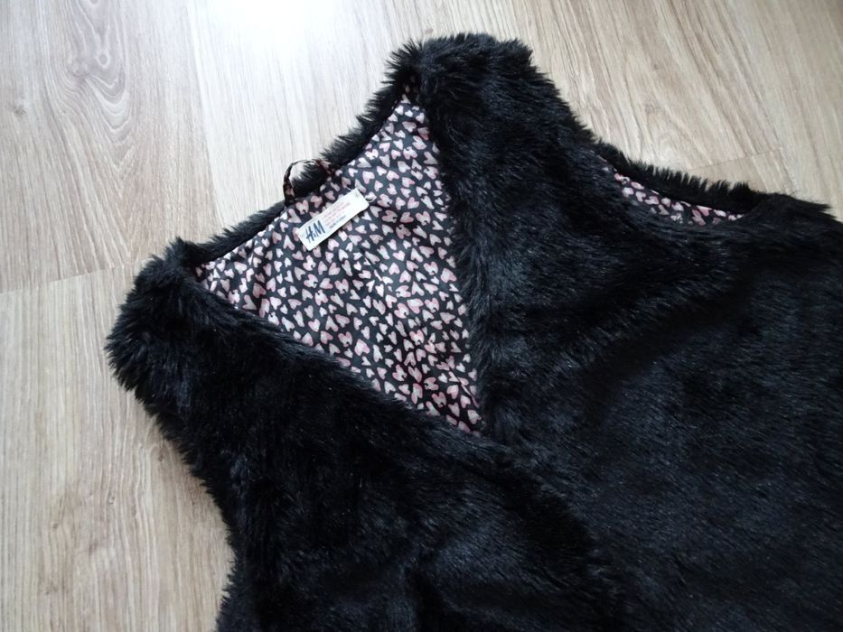 H&M kamizelka futerko bezrękawnik 158/164