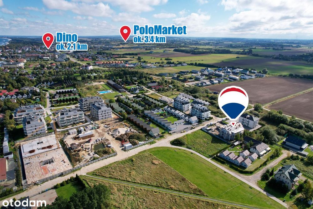 Apartament 400m od plaży, balkon, parking, winda, Plażowa Dream B3