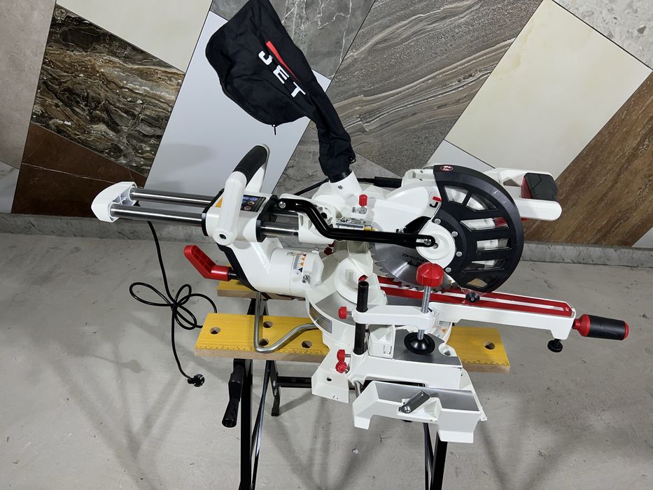 Пила торцовочная с протяжкой JET JSMS-8L Лазер 1500 Вт Официальная