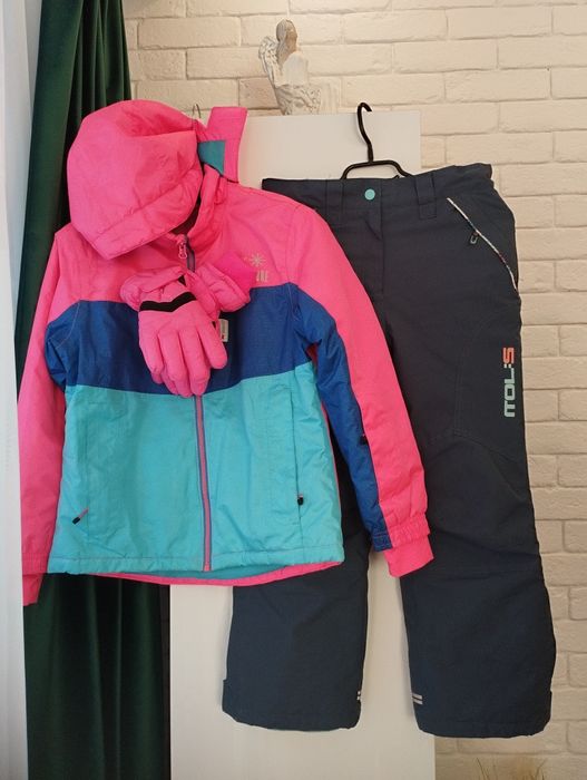 Kombinezon narciarski nowa kurtka rękawiczki r 134