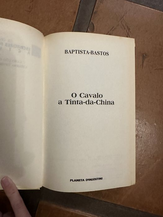 Livro Baptista-Bastos - O Cavalo a Tinta-da-China