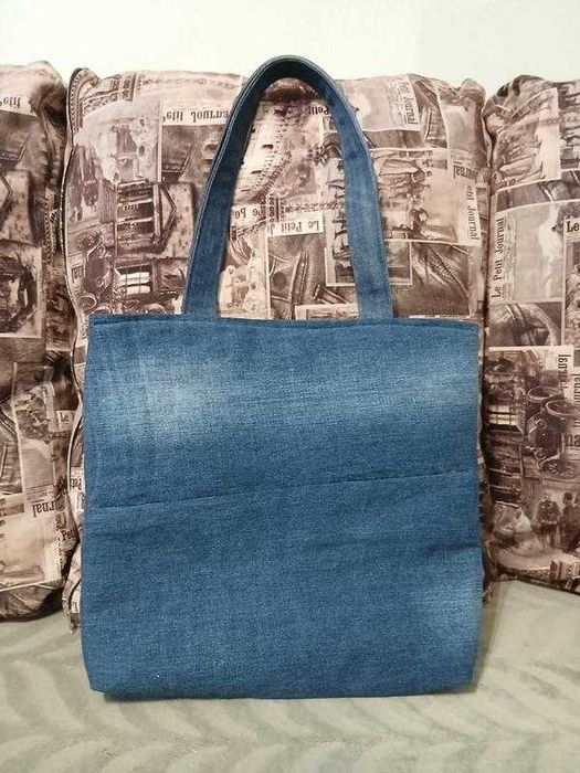 Джинсова сумка хендмейд