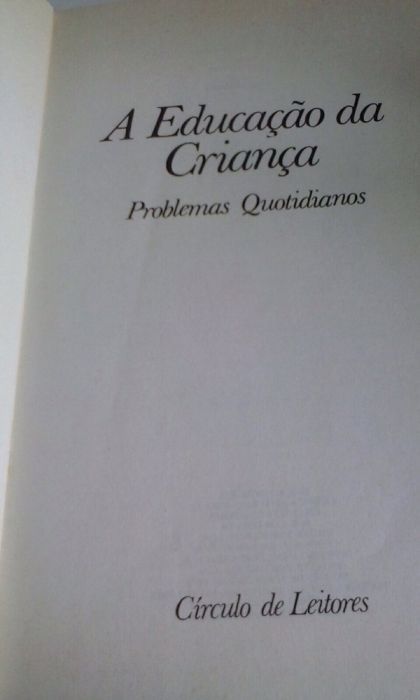 Livro A educação da criança