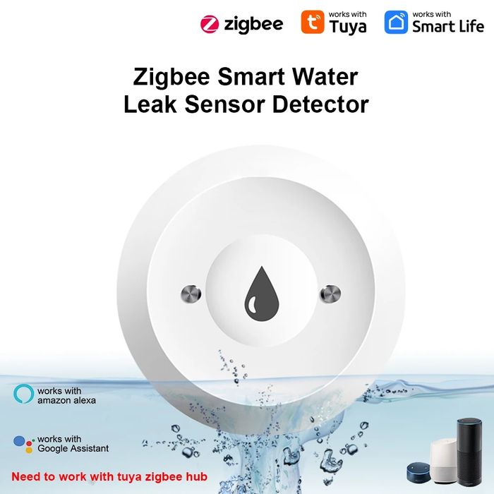 Sensor  inundação/água (Novo) Tuya zigbee