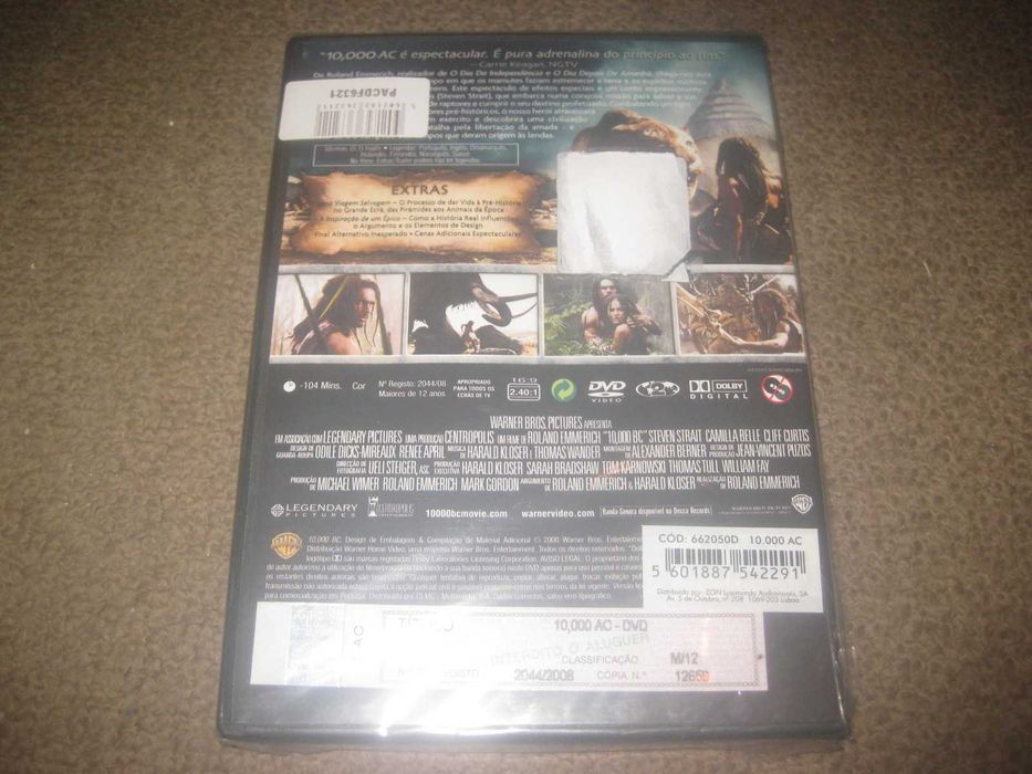 DVD "10,000 A.C." de Roland Emmerich/Selado!