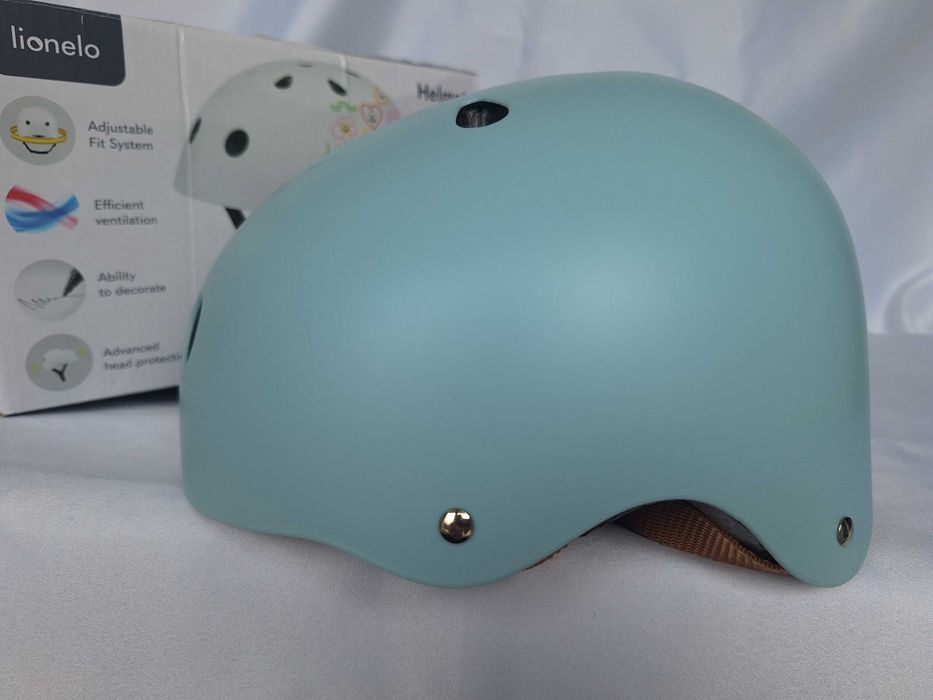 Kask rowerowy dziecięcy Lionelo Blue S 50-56cm BMX rolki