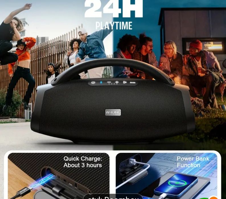 Super Bass głośnik Bluetooth W King x20 ,9000mah