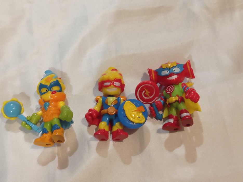 Super Zings 3 duże figurki + robot kid kazoom