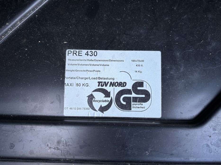 Boks dachowy box bagażnik SPORTAC 430