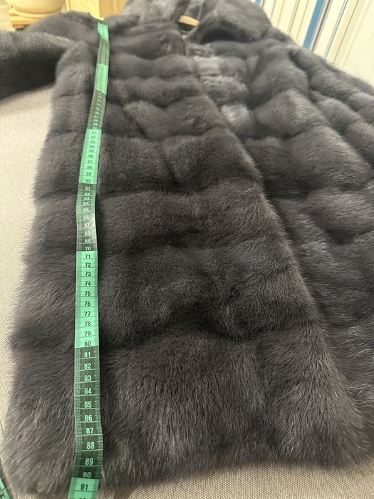 Норкова шуба сіра