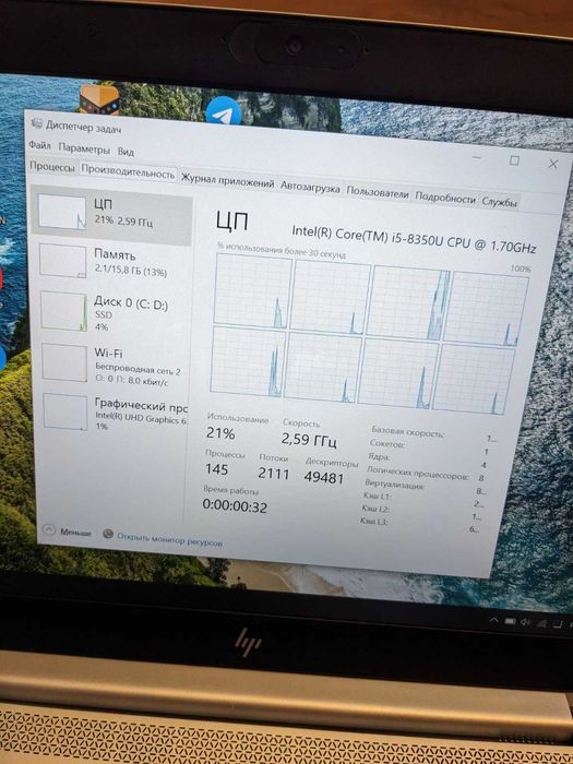 Ноутбук HP Elitebook 840 g5,g6 i5-8250U,8gb,256ssd