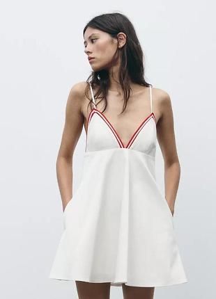 Zara сукня сарафан з бавовни  (XS)