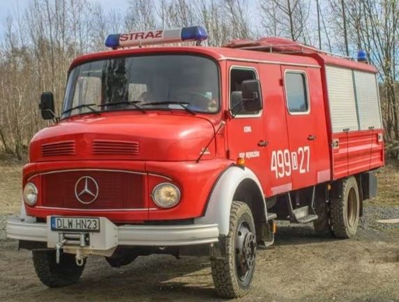 Straż, strażacki, pożarniczy, Mercedes 4x4