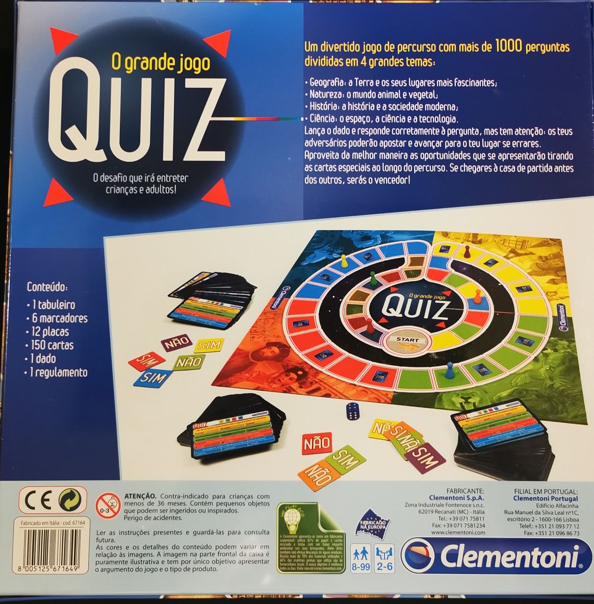O Grande Jogo Quiz - Curiosidades – Clementoni PT
