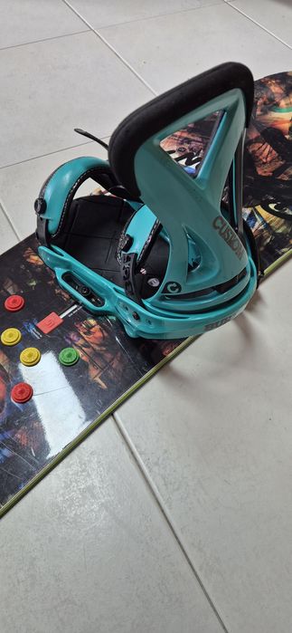 Prancha Snowboard Burton Joystick + Fixações Custom EST + Botas Moto
