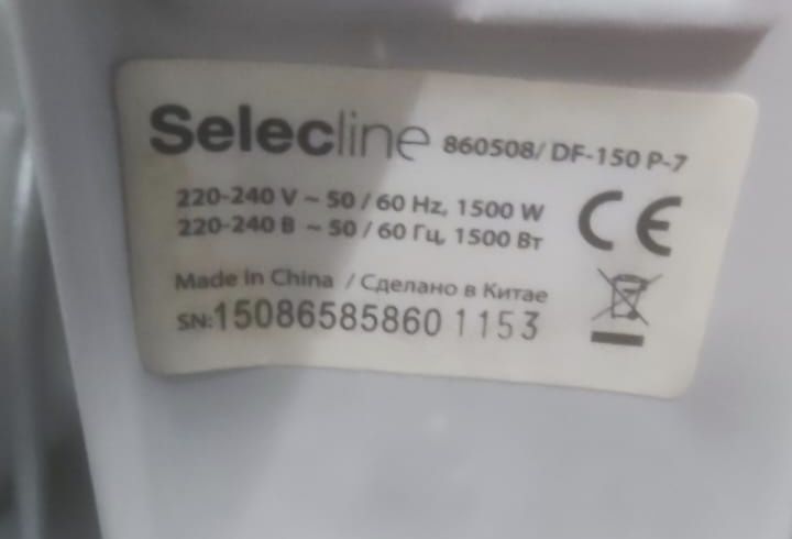 Aquecedor de  óleo Selecline de 6 elementos