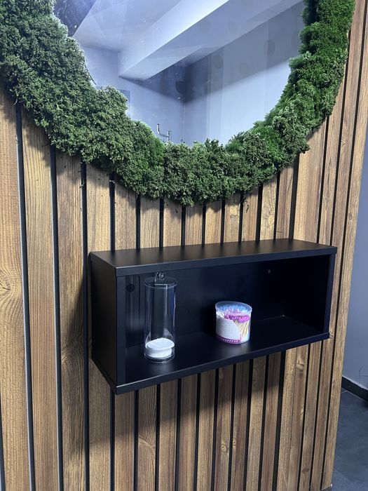 Полиця під лофт стиль, чорна