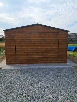 Garaż Blaszany 4x5 Poziomy Panel