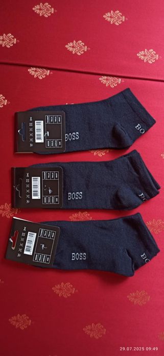 Skarpety czarne HUGO BOSS. Komplet 3szt roz 36-40