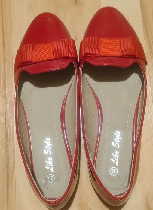 Balerinki z kokardką