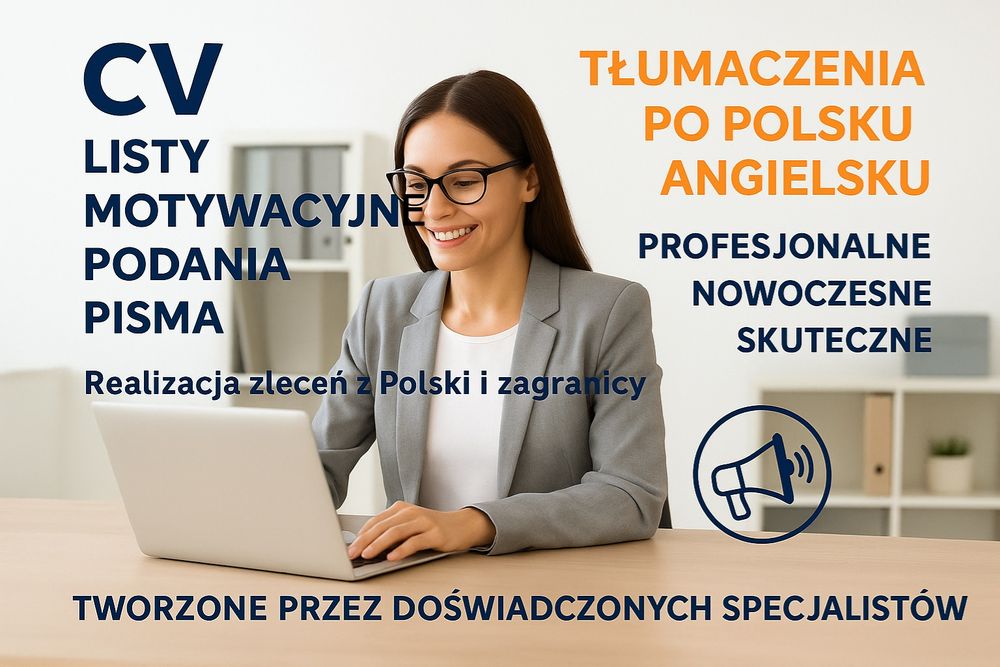 Nowoczesne CV Listy Motywacyjne Pisma [PL/ANG] Profesjonalne Expresowo