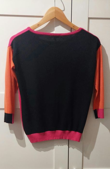 Sweterek bluzka pomarańczowy czarny różowy fuksjowy SOLAR 36 S