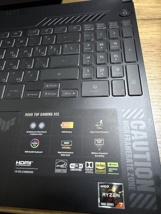 Asus TUF Gaming A15 FA507NUR-LP003 Mecha Gray