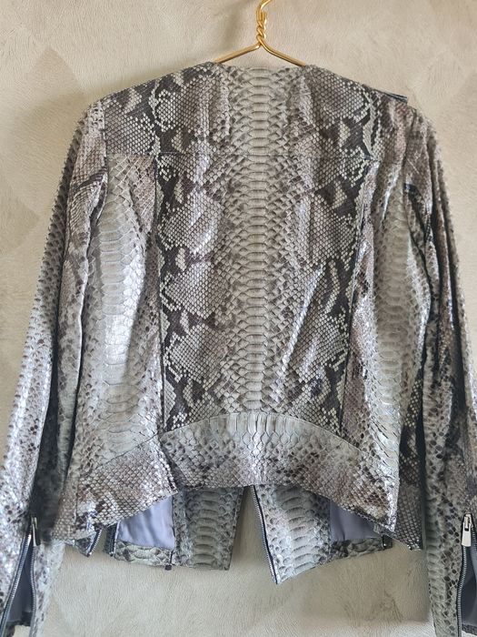 Куртка кожаная кожа питон